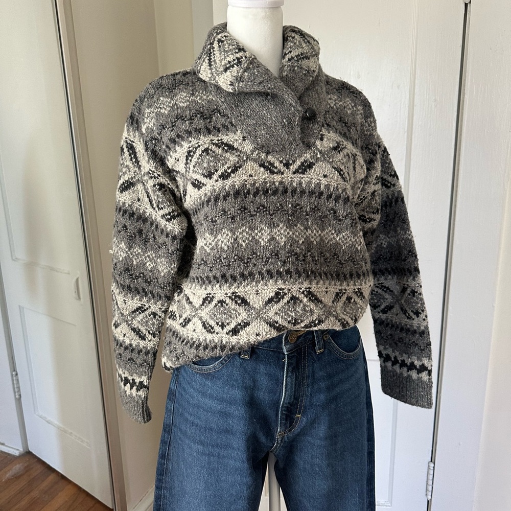 100% wool hand knit Ralph Lauren wool pullover